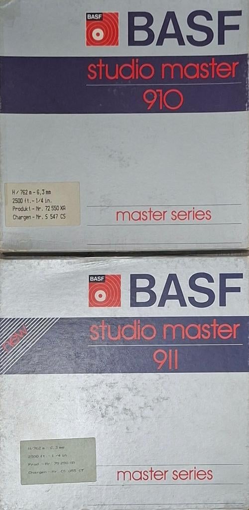 BASF Studio Master 910/911 Spoelen (2 stuks) 10 inch, Ophalen of Verzenden, Onderdeel, Met banden