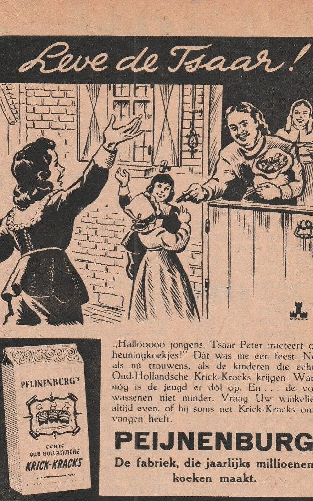 Retro reclame 1942 Peijnenburg koekjes oorlogstijd, Verzenden, Overige typen