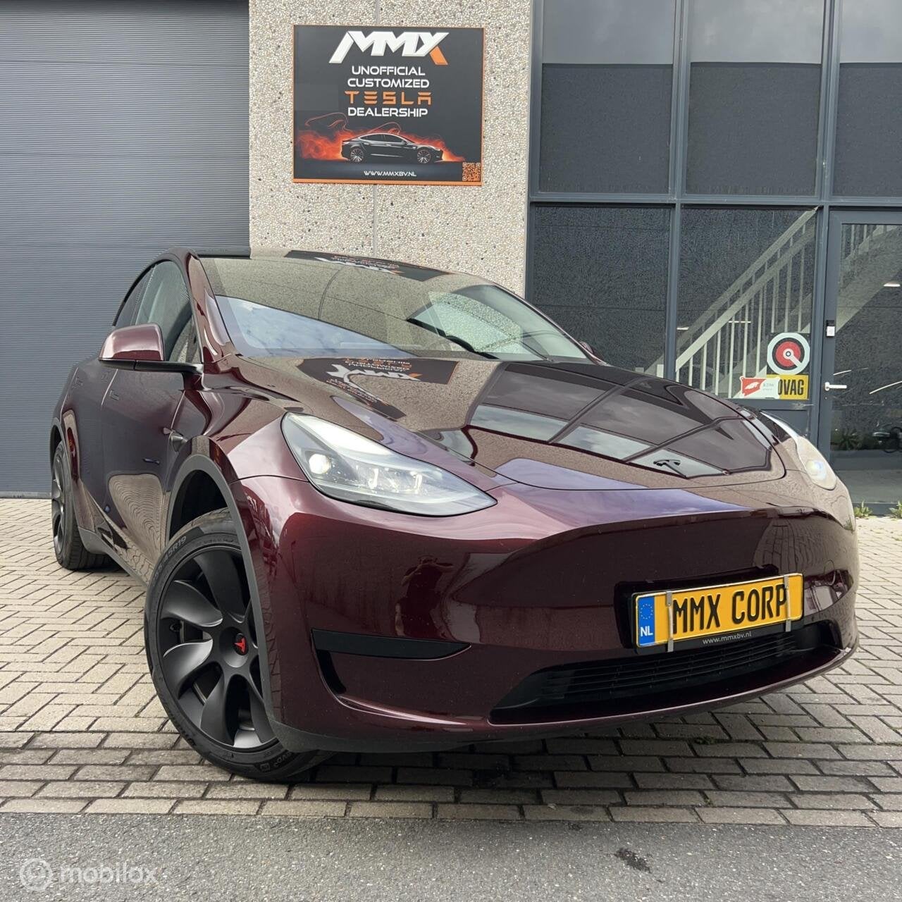 Tesla Model Y Long Range AWD + MMX PACK + IAP + SOH 93.7%, Auto's, Automaat, 389 pk, Gebruikt, Zwart