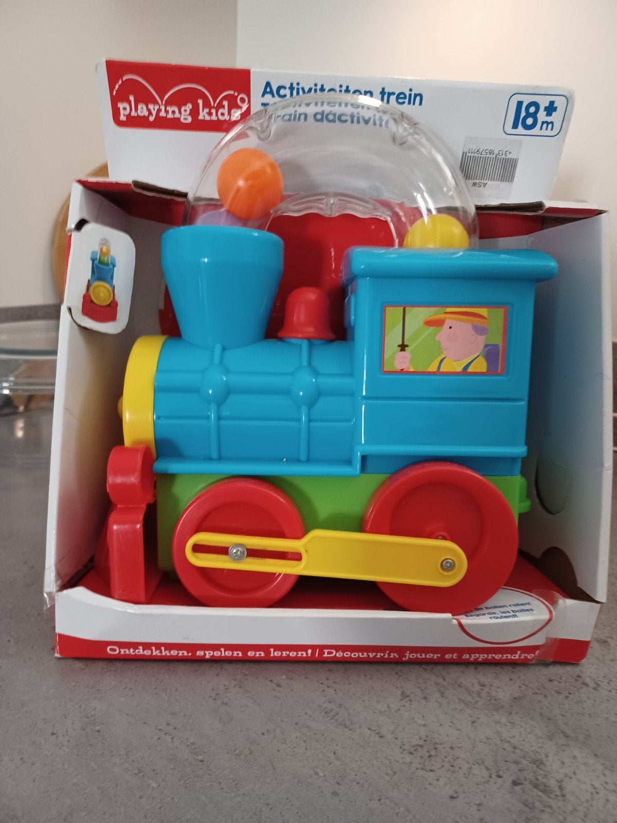 Playing Kids Activiteiten Trein - Nieuw in doos, Ophalen of Verzenden, Zo goed als nieuw, Overige typen, Met wieltjes