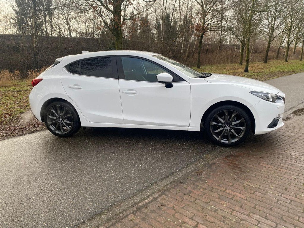 Mazda 3 Nakama, 2016, Wit, Alcantara, Dealer onderhouden, Auto's, 1998 cc, Euro 6, 4 cilinders, Alcantara