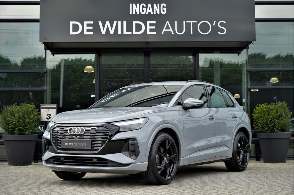 Audi Q4 e-tron 35 S Edition Kieselgrijs 21-inch Stoelverwarm, Automaat, Gebruikt, Zwart, Origineel Nederlands