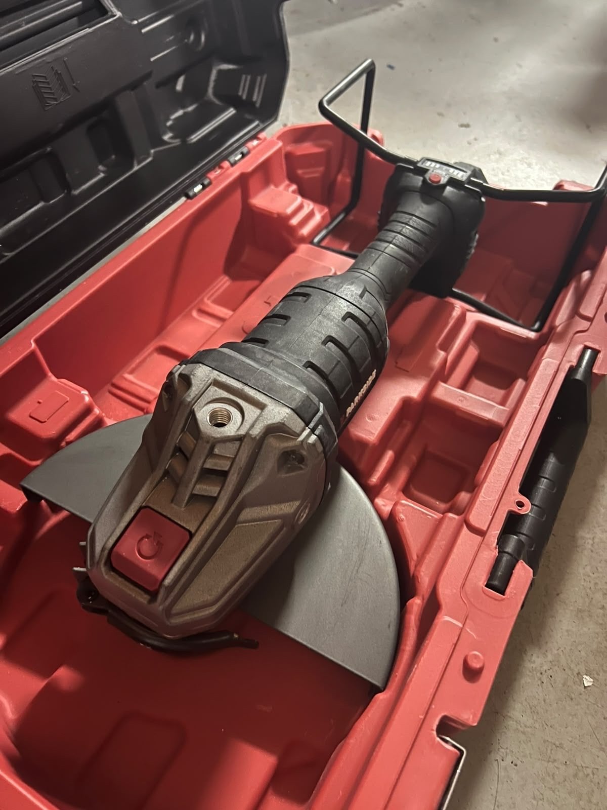 Parkside Performance Haakse Slijpmachine in Koffer, Ophalen of Verzenden, Zo goed als nieuw, 700 tot 1000 watt, Haakse handslijpmachine