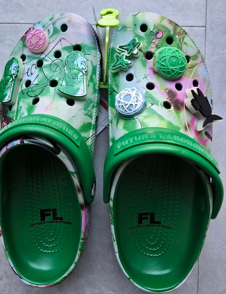 Crocs x Futura Lab Classic Clog "Green Ivy"  EU 41 - 42, Ophalen of Verzenden, Nieuw, Overige kleuren