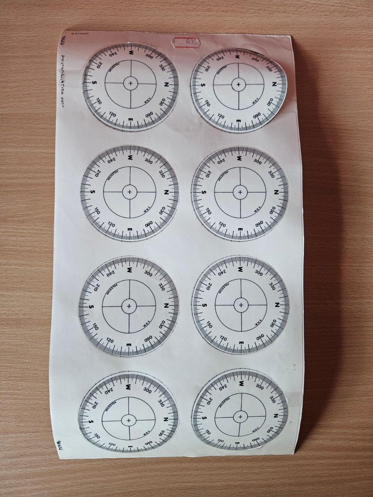 Vel gradenboog compass rose stickers, Ophalen of Verzenden, Zo goed als nieuw, Overige typen