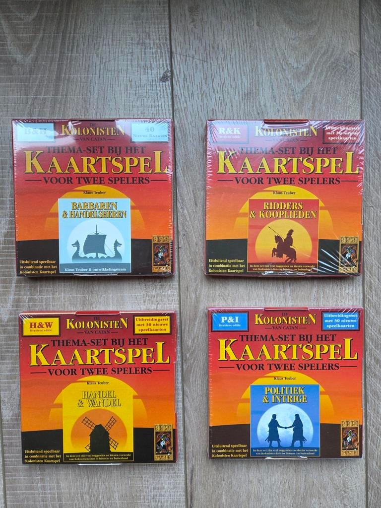 Kolonisten van Catan Kaartspel Thema-sets (4 stuks - nieuw), Een of twee spelers, Ophalen of Verzenden, Nieuw, 999 Games