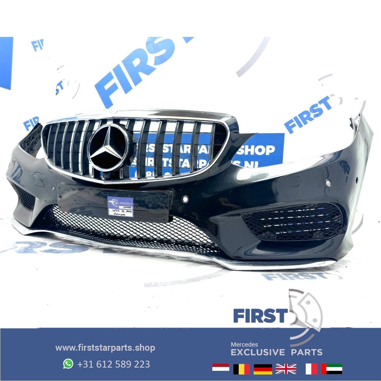 W212 BUMPER FACELIFT AMG Voorbumper COMPLEET Mercedes 2012-2, Auto-onderdelen, Carrosserie en Plaatwerk, Gebruikt, -, Voor, Ophalen of Verzenden