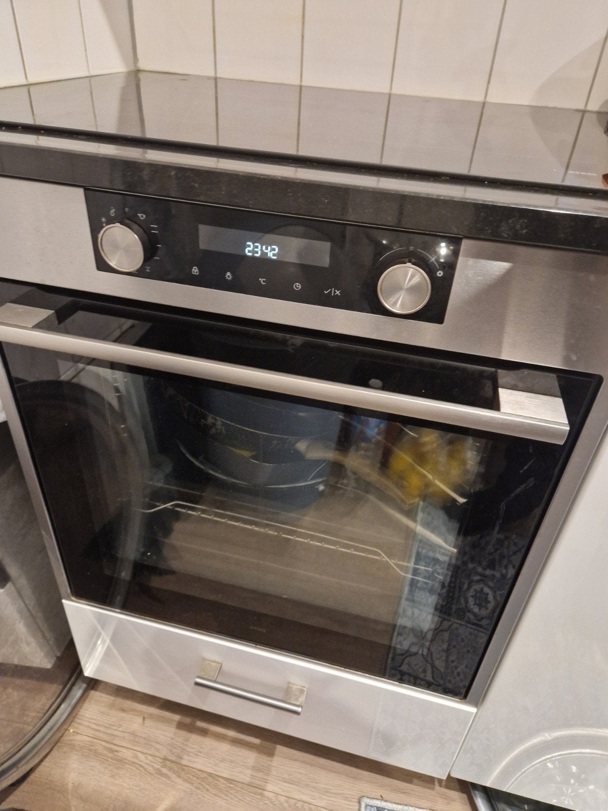 Inbouw oven met grill en heteluchtfunctie, Gebruikt, Hete lucht, Ophalen of Verzenden, Oven met grill