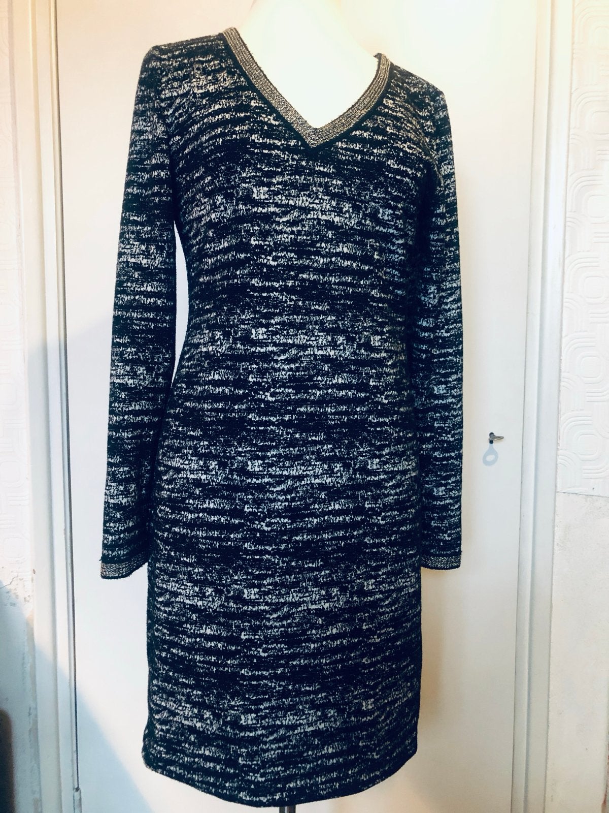 SUPERTRASH Dierlot jurk met kettingdetail m L, Kleding | Dames, Jurken, Zwart, Maat 42/44 (L), Ophalen of Verzenden, Zo goed als nieuw