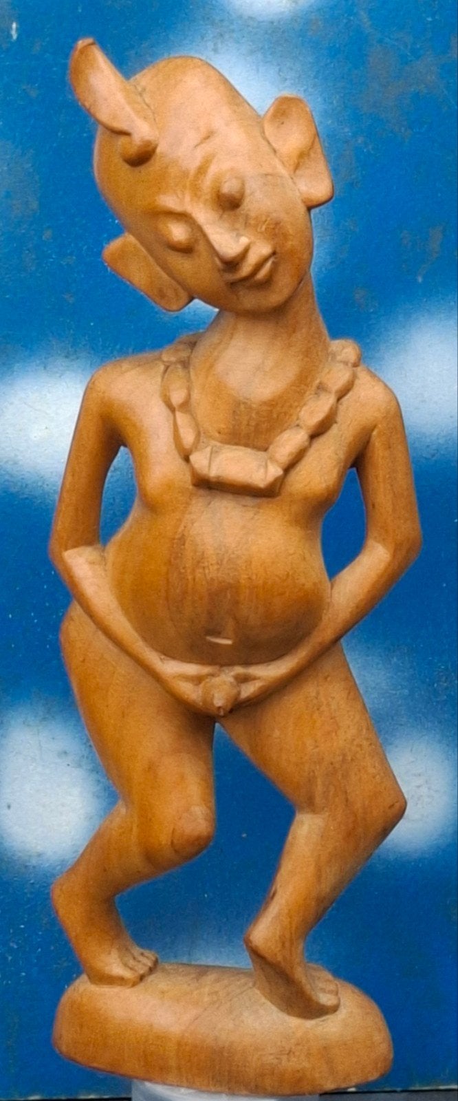 Fetisj. CONGO. Vruchtbaarheid.  Houtsnijwerk.  34 cm., Antiek en Kunst, Ophalen