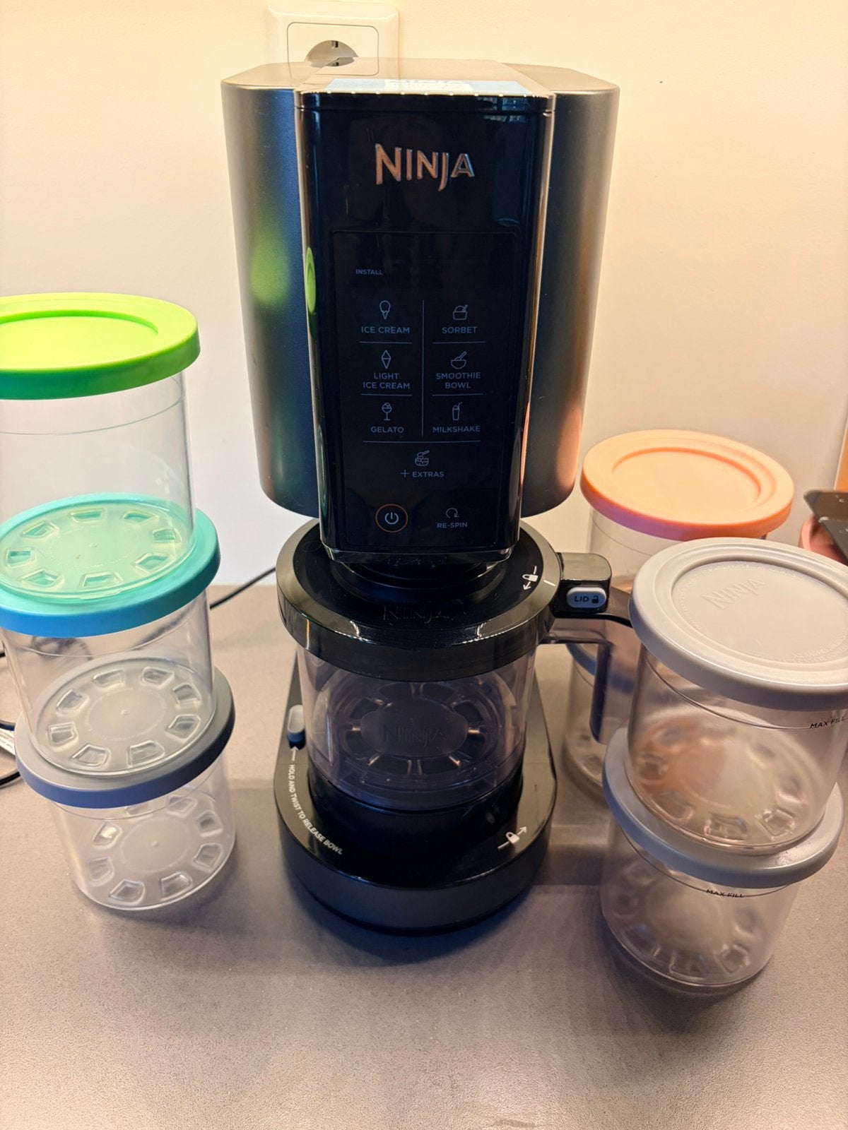 Ninja Creamy ijsmaker, Witgoed en Apparatuur, Keukenmixers, Minder dan 1 liter, Ophalen, Gebruikt, 3 snelheden of meer