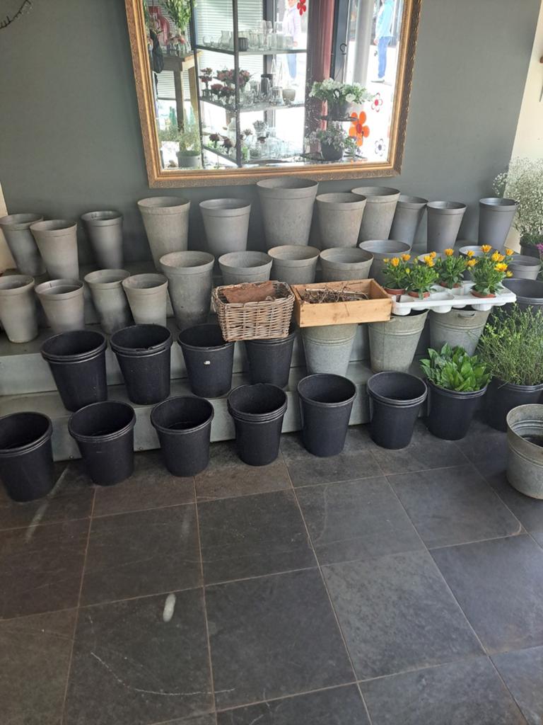 Stelling 3 treden aluminium, Ophalen, Rond, Minder dan 25 cm, Minder dan 40 cm