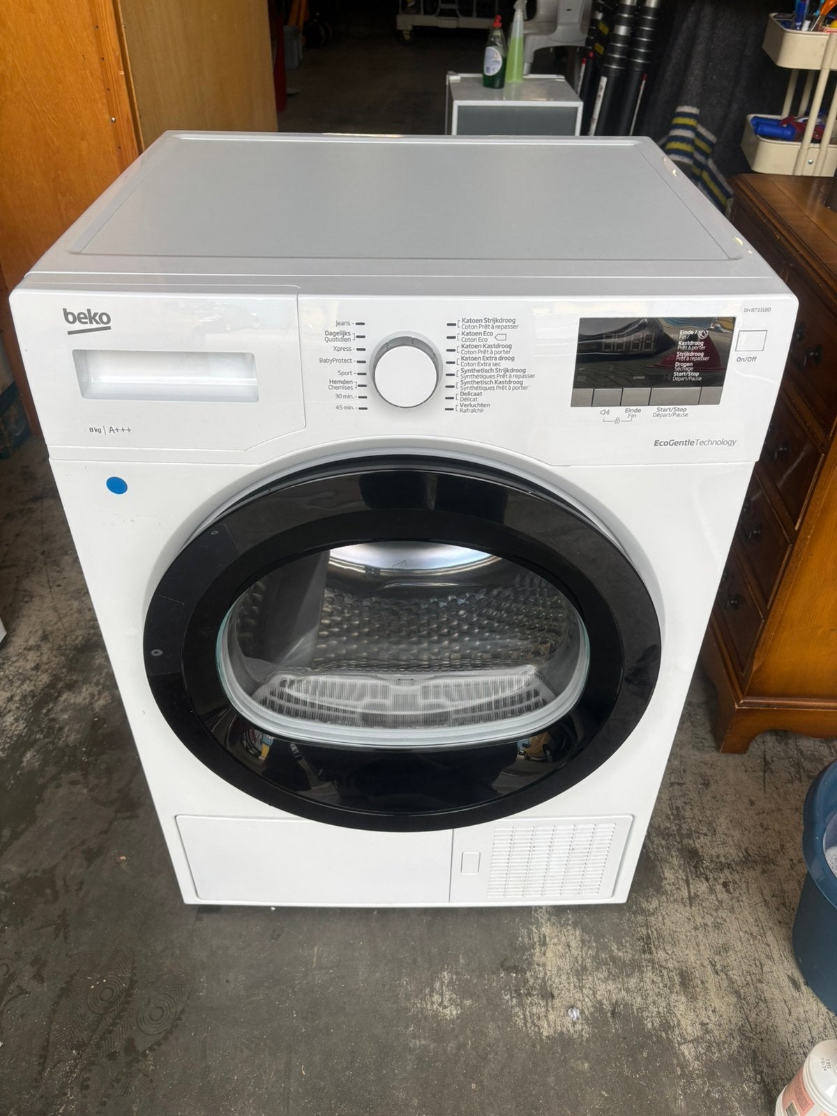 Beko DH87331BD wasdroger - 8kg - A+++, Minder dan 85 cm, -, -, 8 tot 10 kg