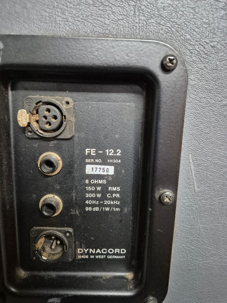 Dynacord luidsprekers FE 12.2, Audio, Tv en Foto, Luidsprekers, Gebruikt, 120 watt of meer, Front, Rear of Stereo speakers, Ophalen
