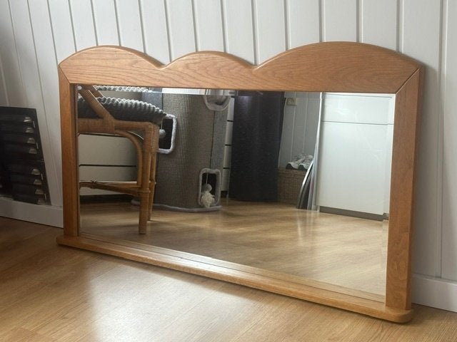 eiken spiegel, Huis en Inrichting, Ophalen of Verzenden, Zo goed als nieuw, 100 tot 125 cm, Minder dan 100 cm