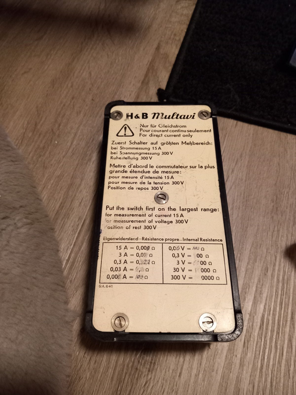 Vintage H&B Multavi Multimeter - Zeldzaam Verzamelaarsitem, Antiek en Kunst, Antiek | Gereedschap en Instrumenten, Ophalen