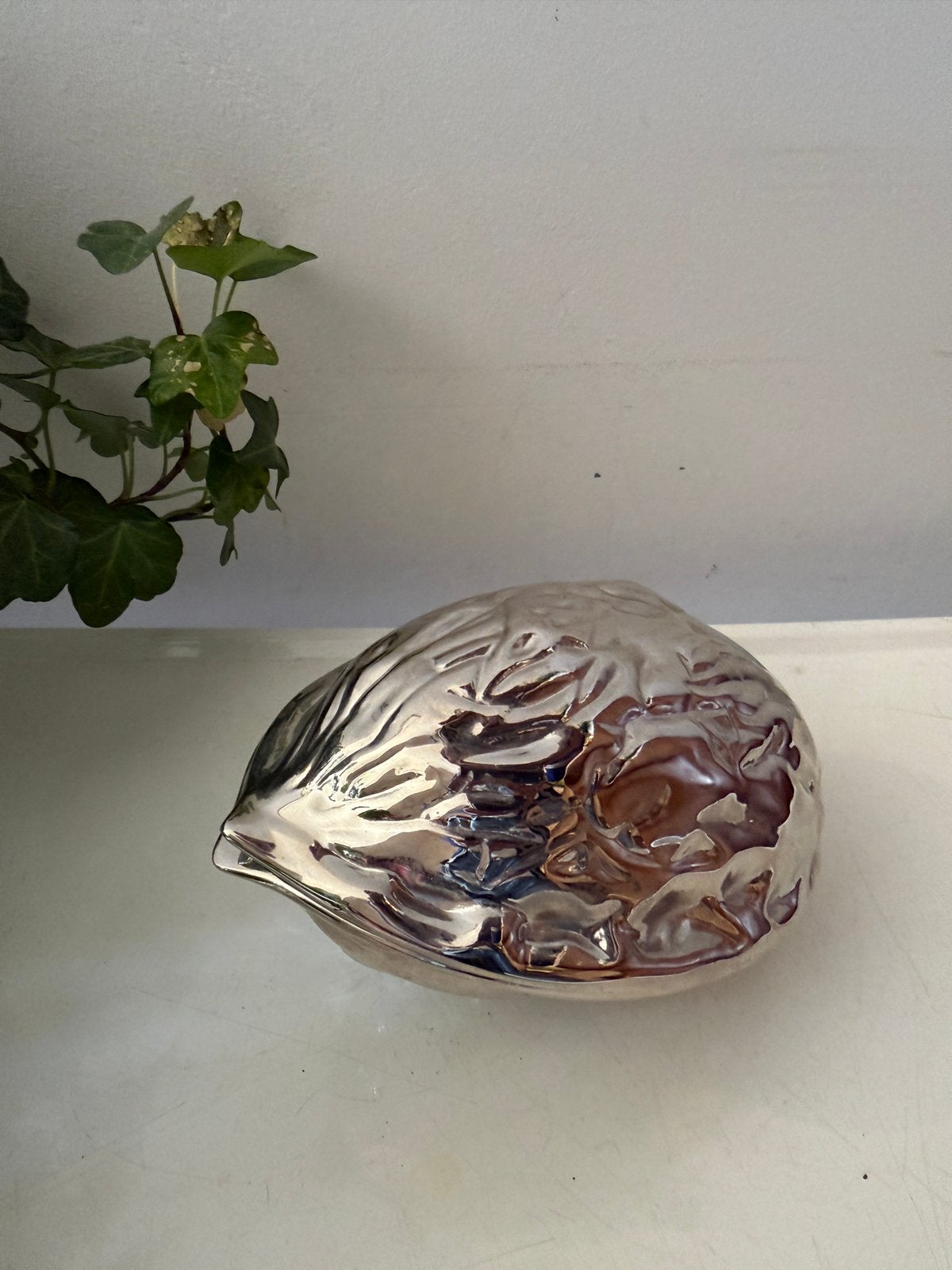 Jaren 70 zilverkleurige notenkraker, Antiek en Kunst, Ophalen of Verzenden