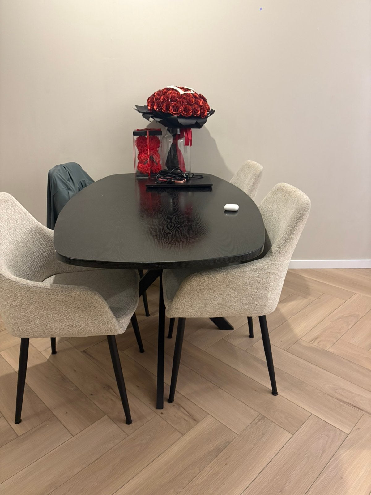 Lizzely Garden & Living Eettafel Deens ovaal, Ophalen, Gebruikt, 50 tot 100 cm, 150 tot 200 cm