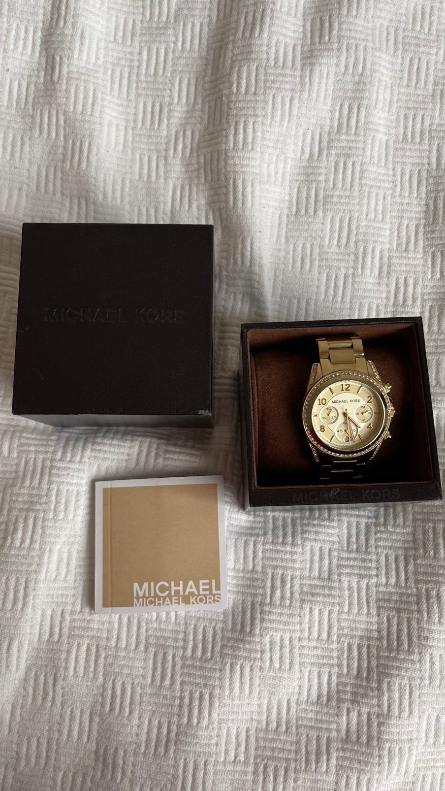 Michael Kors horloge, Ophalen of Verzenden, Gebruikt, Staal, Overige merken