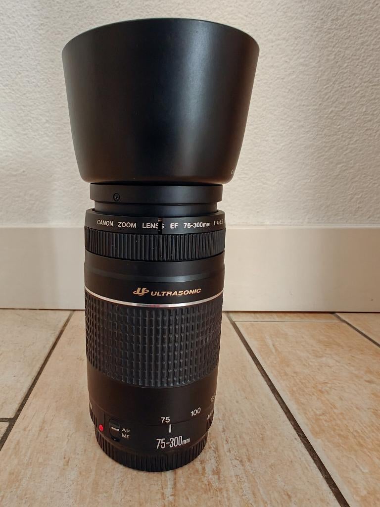 Canon EF 75-300mm f/4-5.6 III USM telelens te koop, Audio, Tv en Foto, Fotografie | Lenzen en Objectieven, Zo goed als nieuw, Telelens