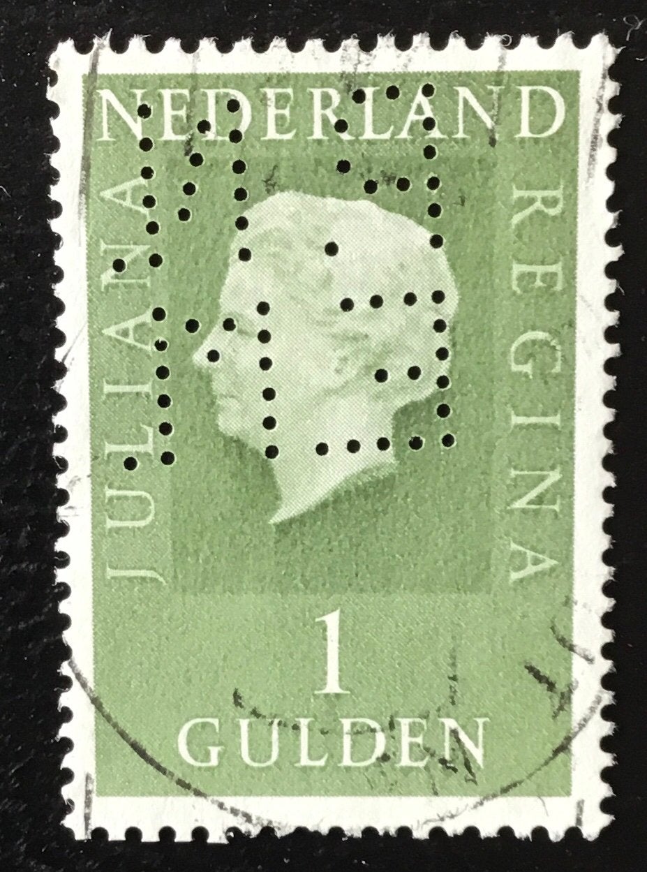 Perfin Nederland kavel pa19, Ophalen of Verzenden, Na 1940, Gestempeld