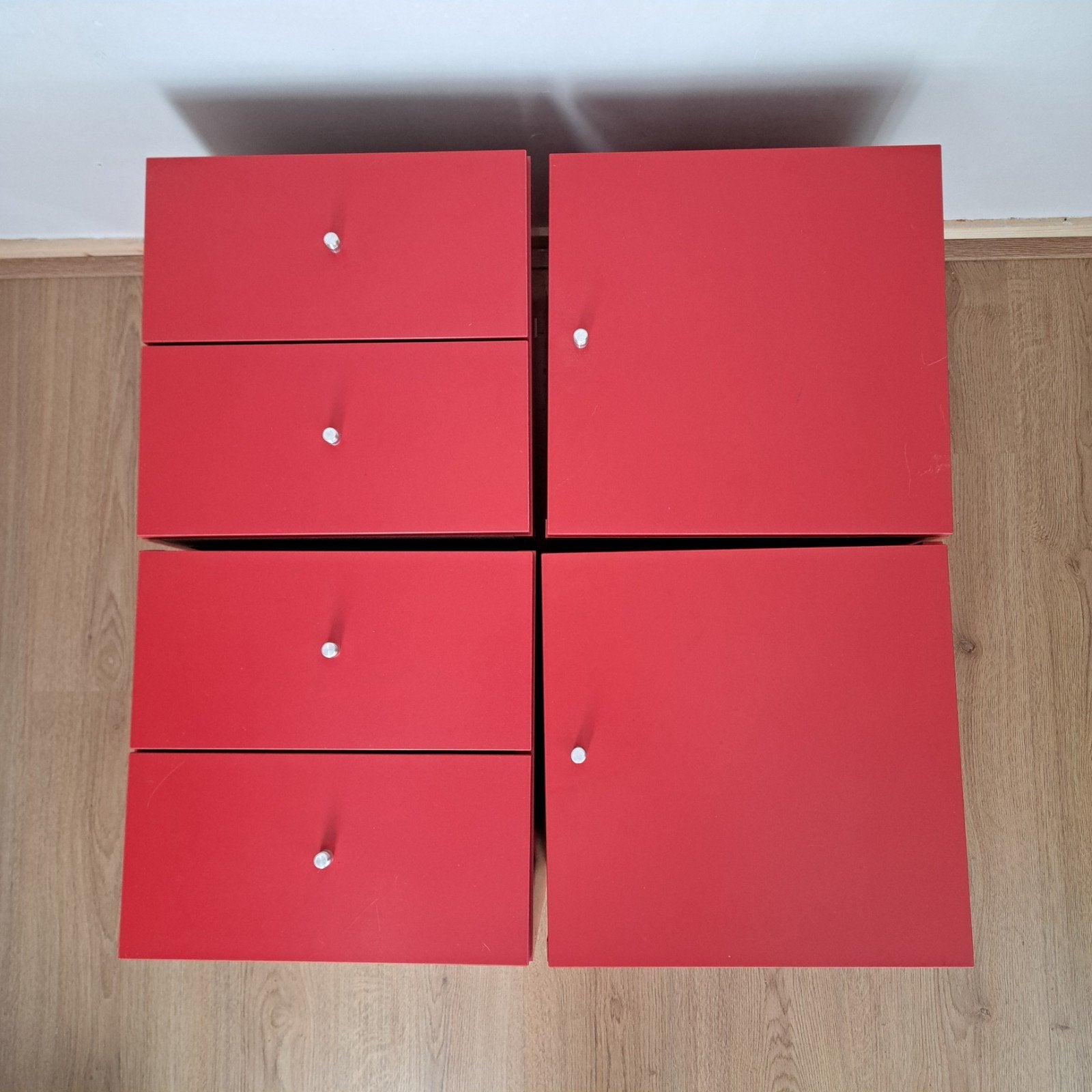 IKEA Expedit/Kallax inzet deurtjes en ladeblok rood, Ophalen, Overige materialen, Minder dan 50 cm, Gebruikt