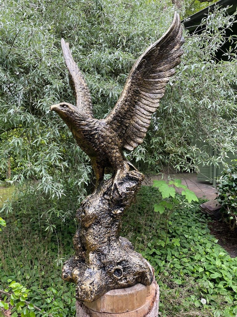 Tuinbeeld Adelaar gazon, tuin, dierentuin, 120 cm, Tuin en Terras, Ophalen, Nieuw, Kunststof, Dierenbeeld