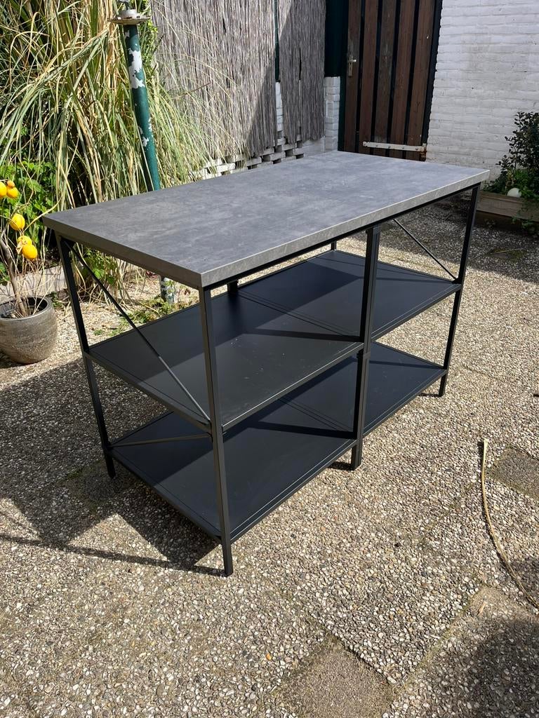 Ikea Enhet + Ekbracken werkblad, bij zet keuken / bijkeuken, Huis en Inrichting, Keuken | Keukenelementen, Ophalen, Gebruikt, Grijs