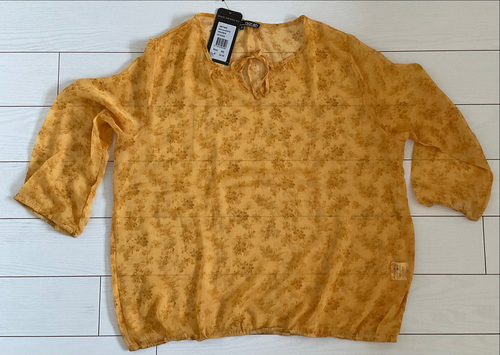 Nieuwe Norah blouse maat 46, Ophalen of Verzenden, Nieuw, Maat 46/48 (XL) of groter, Geel