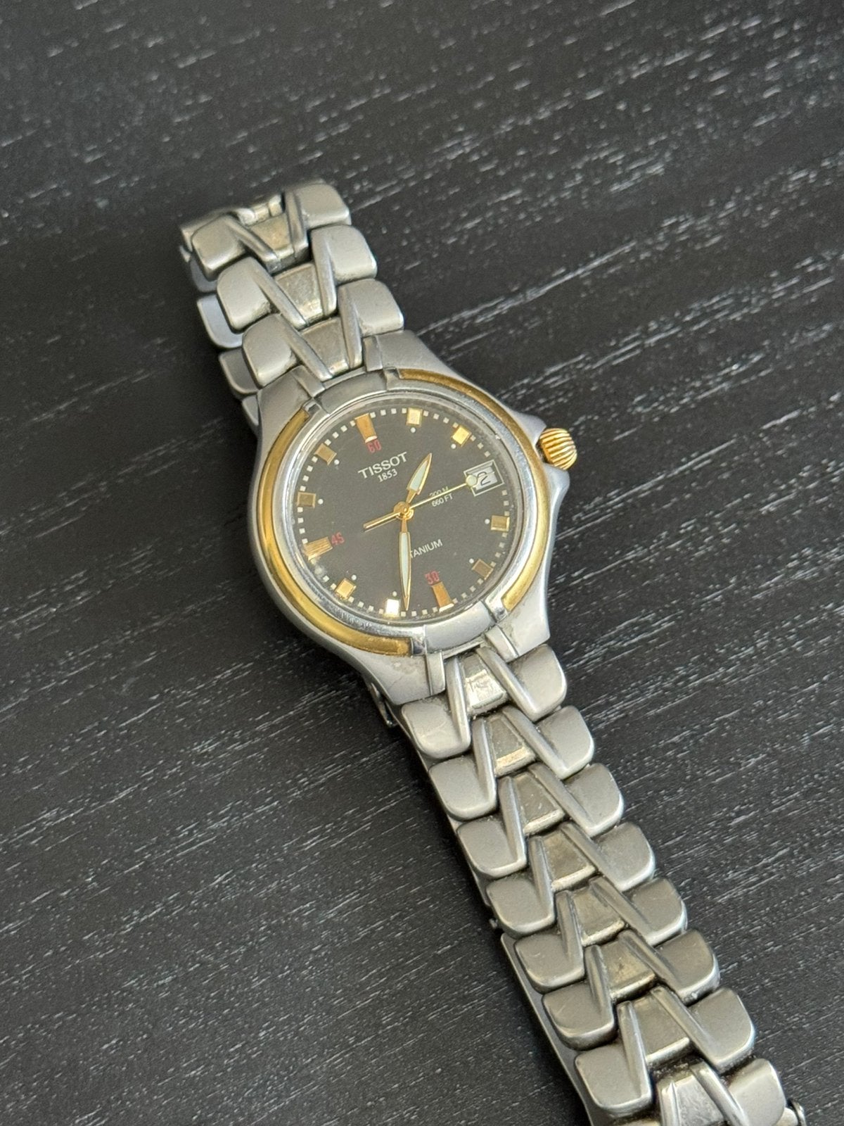 Vintage Tissot Titanium 200M Quartz Horloge, Staal, Tissot, Polshorloge, 1960 of later