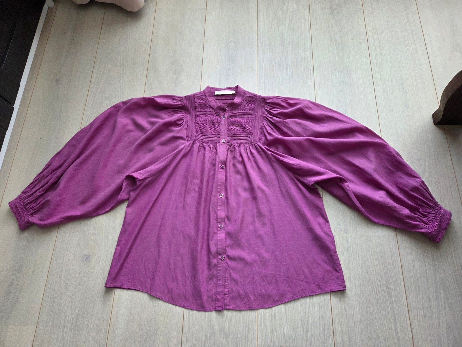 Vanessa Bruno blouse Violet paars lila aubergine 38 M, Kleding | Dames, Maat 38/40 (M), Paars, Vanessa Bruno, Ophalen of Verzenden