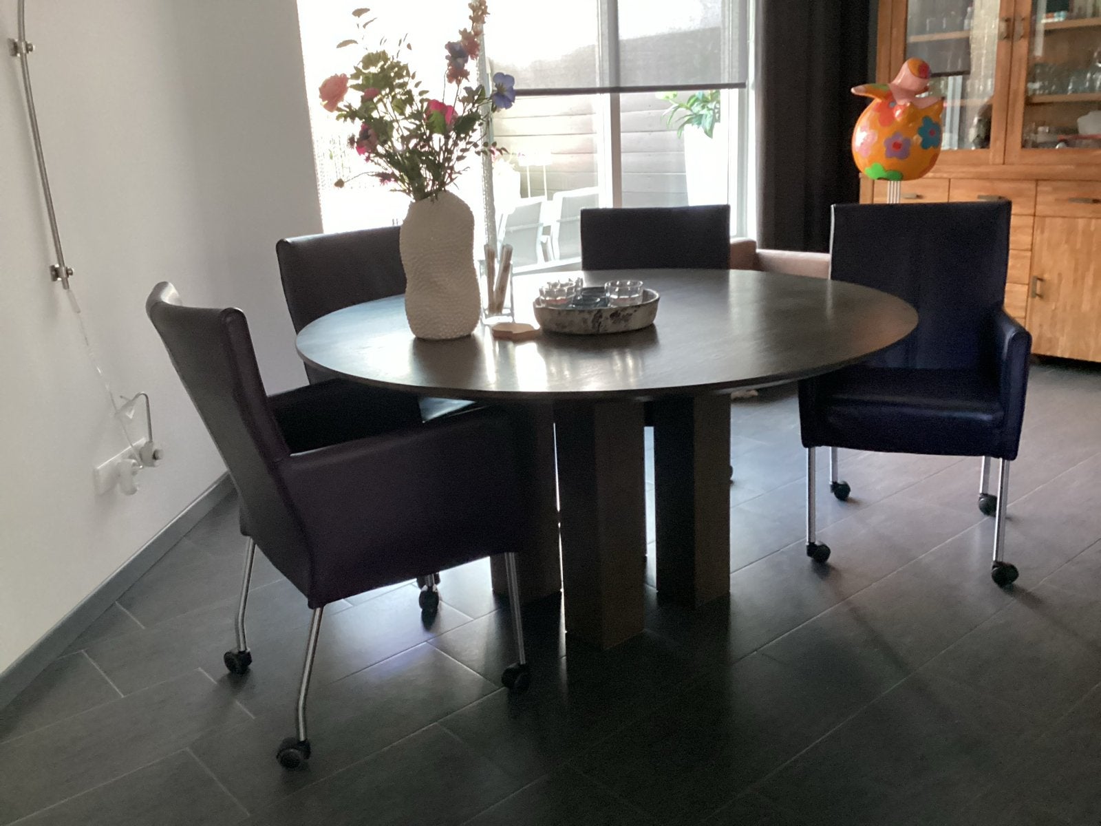 Stijlvolle eethoek, Ophalen, Gebruikt, 4 tot 6 stoelen