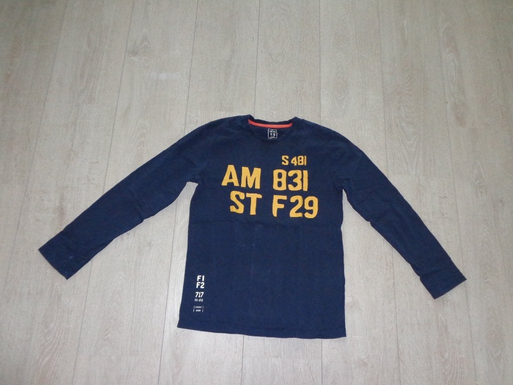 blauwe jongenslongsleeve van SEVENONESEVEN, maat 134/140, Ophalen of Verzenden, Gebruikt, Jongen, Shirt of Longsleeve