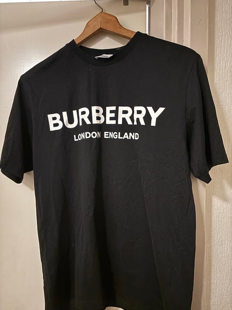 Burberry T-shirt Zwart Maat S, Kleding | Heren, T-shirts, Ophalen of Verzenden, Zo goed als nieuw, Maat 46 (S) of kleiner, Zwart