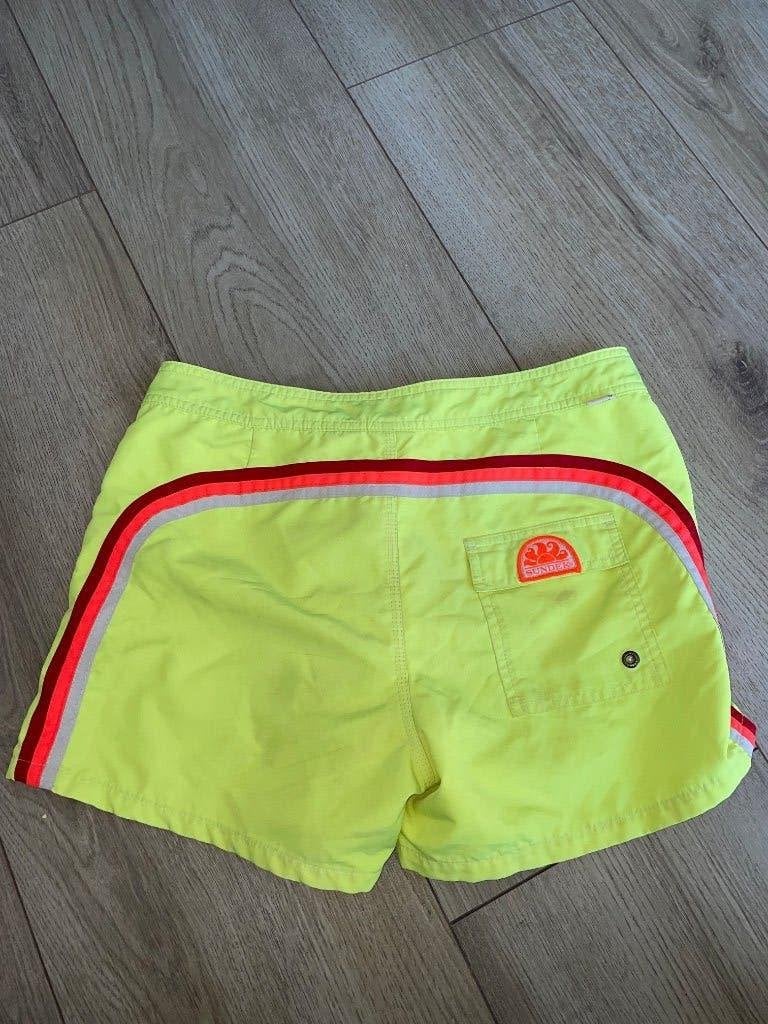 Sundek 16 zwembroek zwemshort geel gele vlekken, Verzenden, Geel, Zwemshort