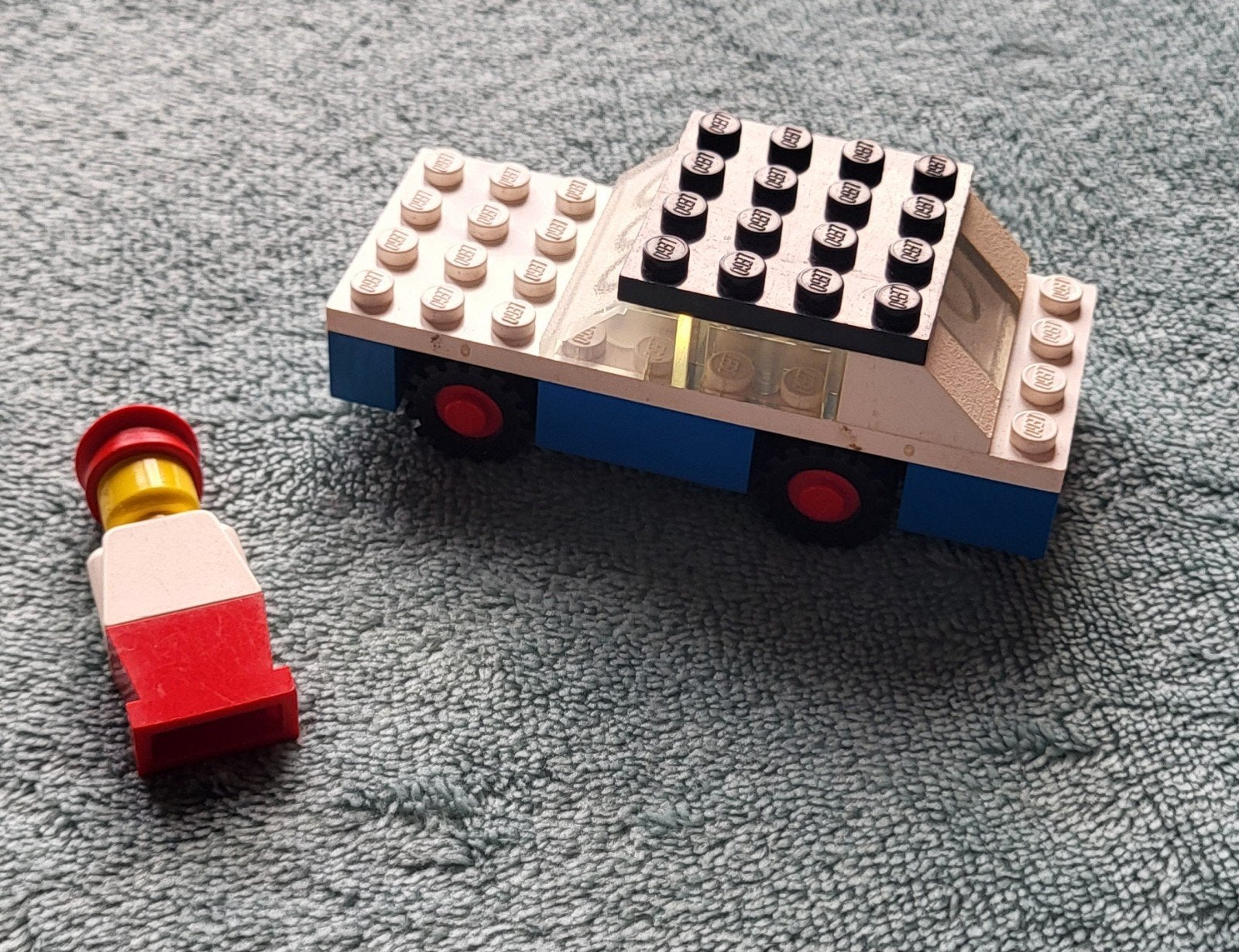 Lego race auto / Ralley car / speed wagen (set 619) poppetje, Kinderen en Baby's, Speelgoed | Duplo en Lego, Compleet, Gebruikt