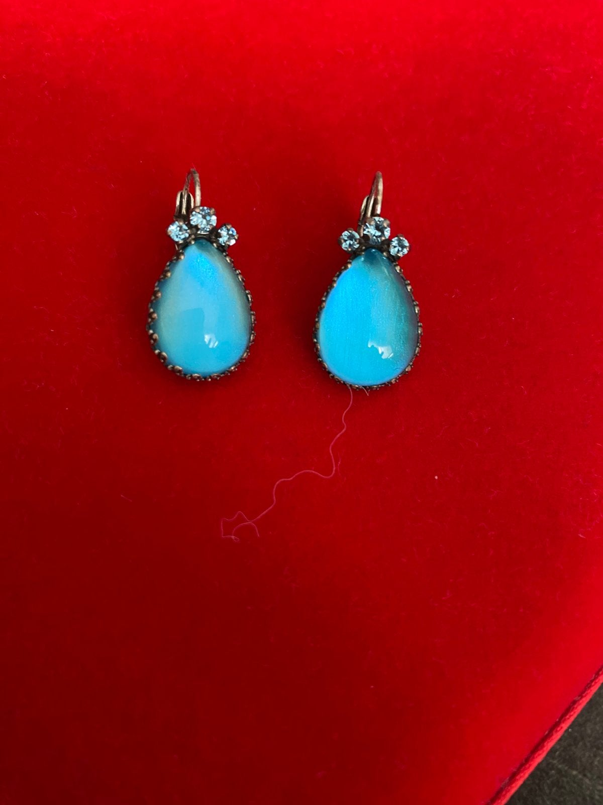 Oorbellen Camps & Camps aqua blauw, Sieraden, Tassen en Uiterlijk, Oorbellen, Ophalen of Verzenden, Nieuw, Blauw, Overige materialen