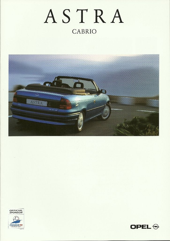 Opel Astra cabriolet folder, Ophalen of Verzenden, Gelezen, Opel