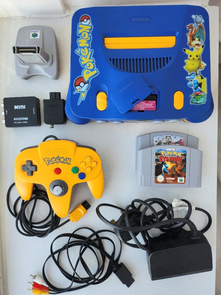 Nintendo 64 Pokémon Stadium Battle Set PAL Volledig werkend, Avontuur en Actie, Gebruikt, 1 speler, Eén computer