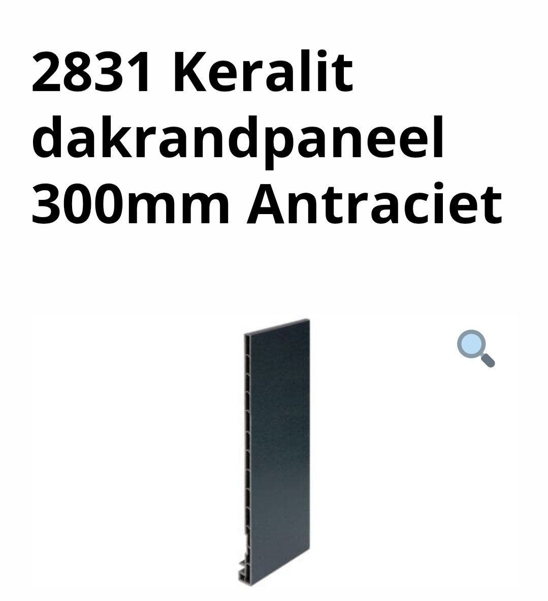 Keralit Dakrandpaneel 30 cm Verschillende kleuren, Ophalen of Verzenden