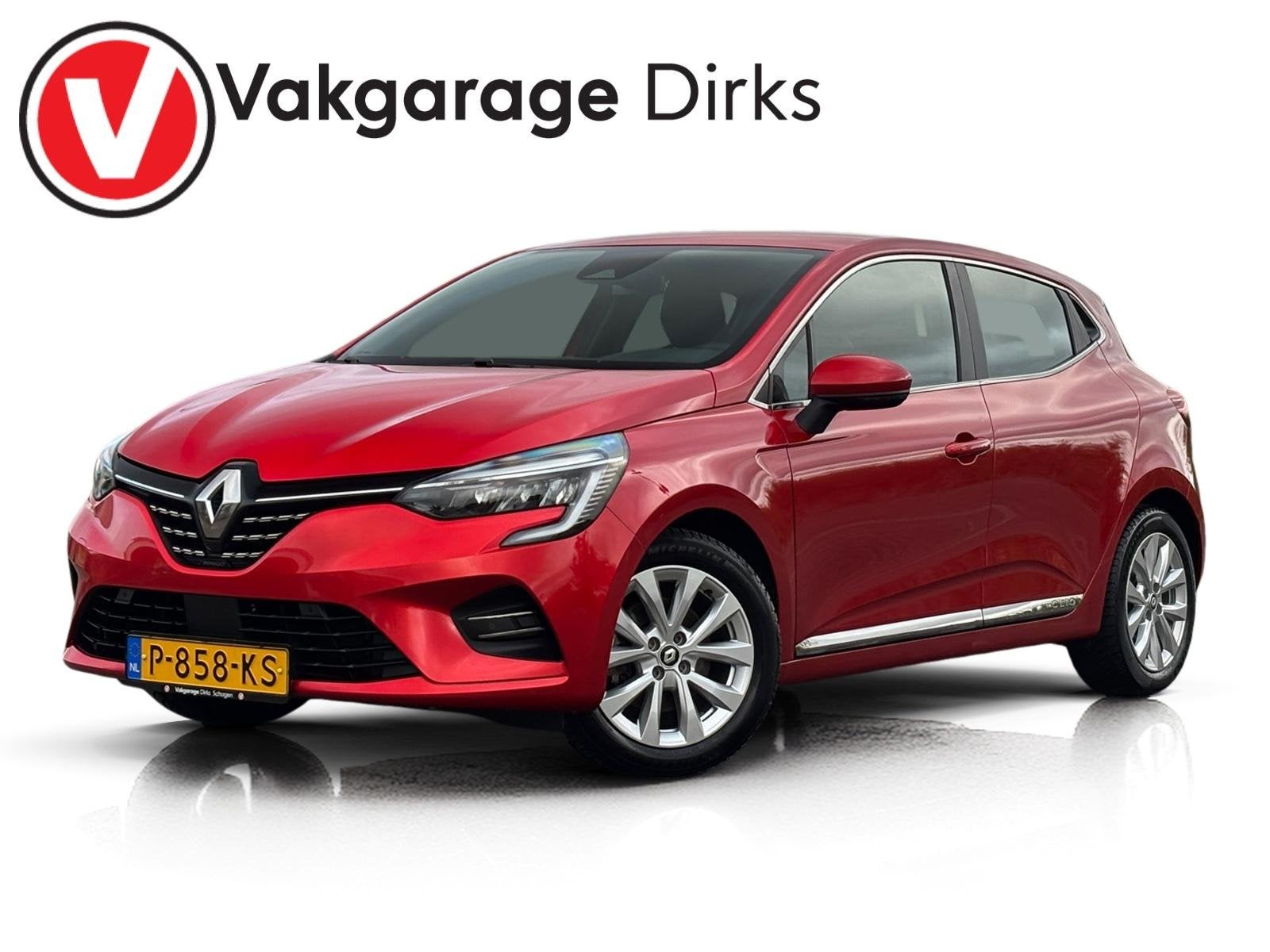 Renault Clio 1.6 E-Tech Hybrid 140 Intens ✅ LED ✅ Camera, Auto's, Stof, Gebruikt, Euro 6, 4 cilinders