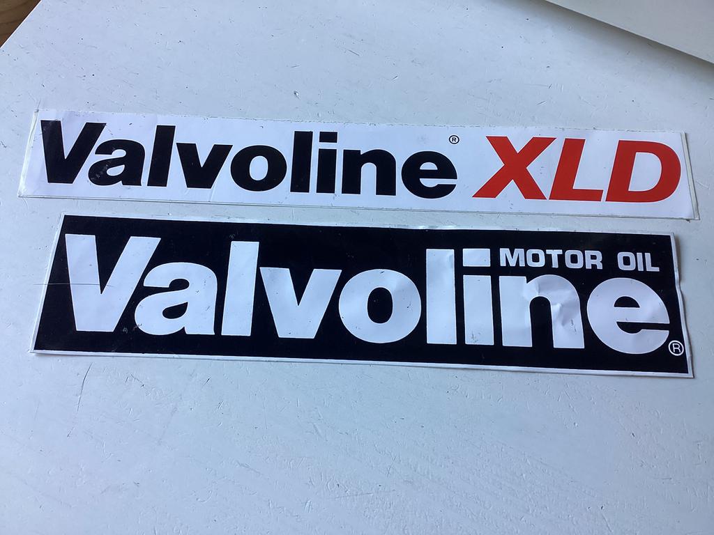 2 stickers Valvoline motorolie, Verzamelen, Verzenden, Zo goed als nieuw, Merk
