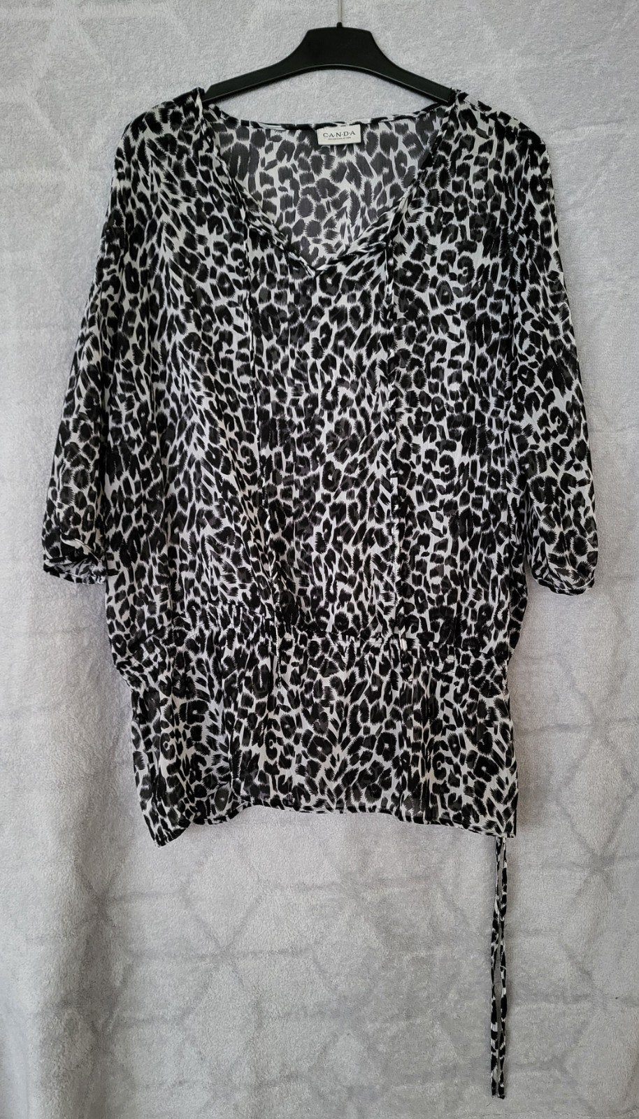 Nieuwe Canda blouse met luipaardprint, maat 48, Kleding | Dames, Tops, Maat 46/48 (XL) of groter, Nieuw, Korte mouw, Canda