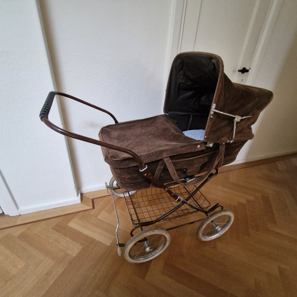 ribfluwelen vintage kinderwagen 1976  incl. wandelwagen, Ophalen, Gebruikt, Combiwagen, Overige merken