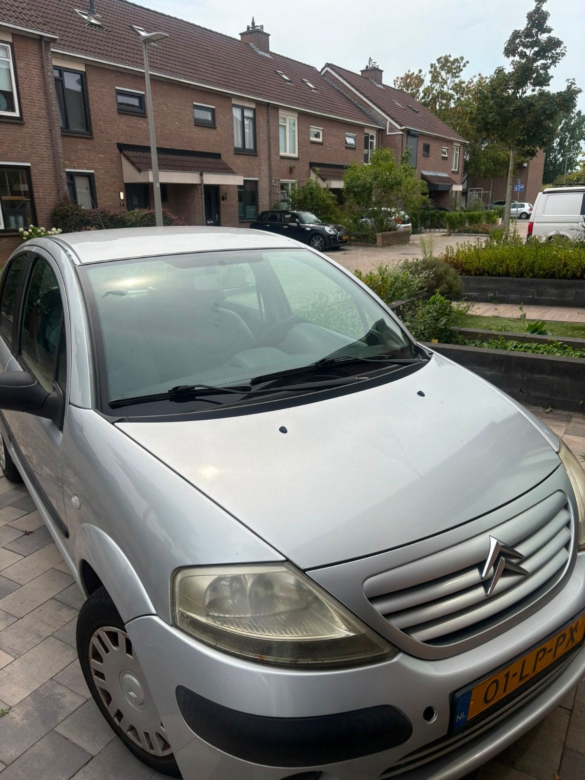 Te Koop Citroën C3 2003, Voorwielaandrijving, Stof, Handgeschakeld, Grijs