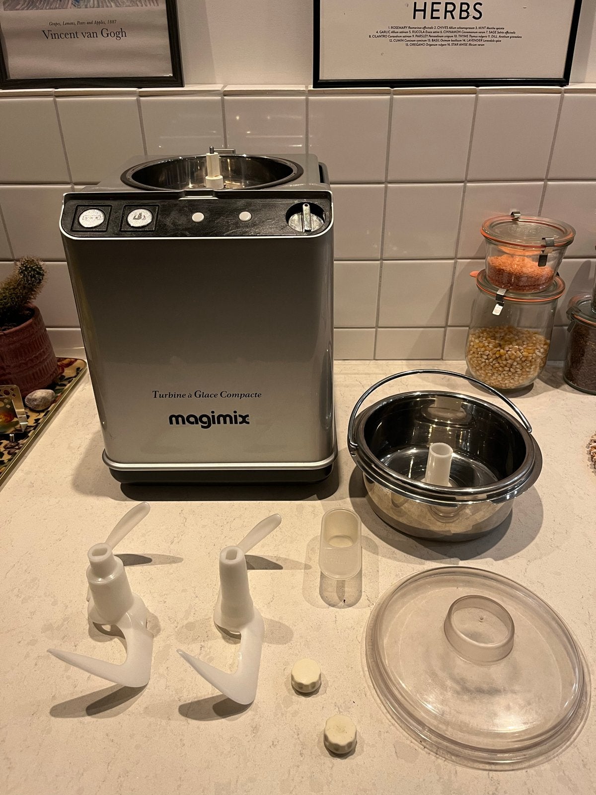 Magimix Turbine à Glace Compacte IJsmachine, Witgoed en Apparatuur, Ophalen, Gebruikt