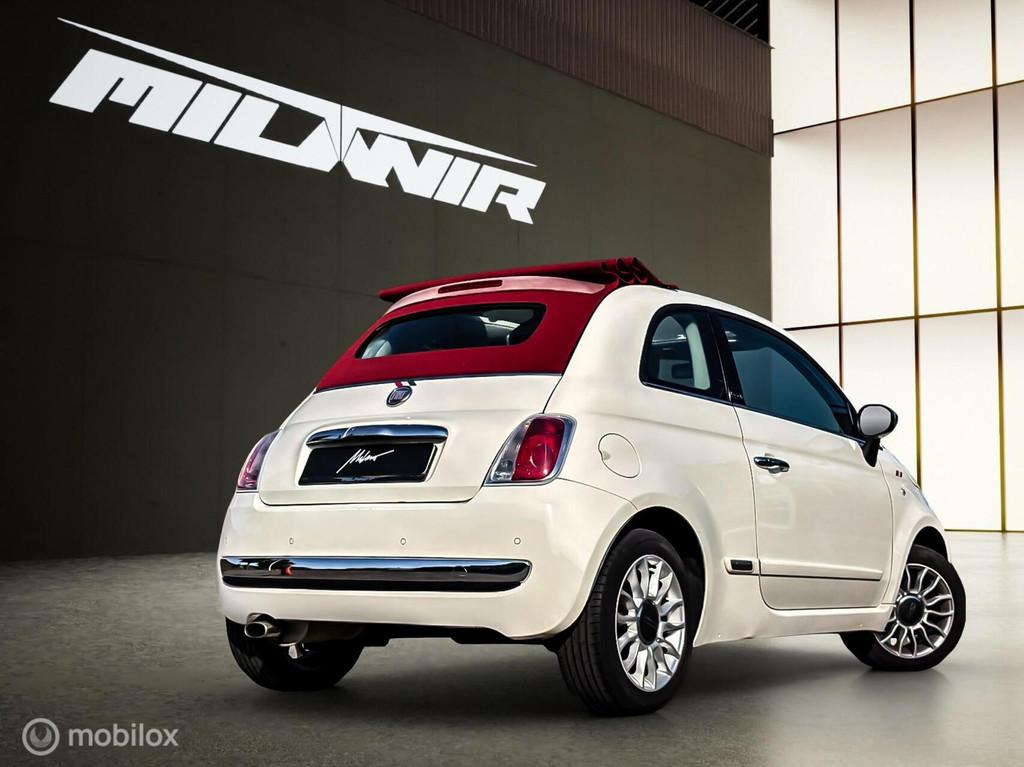 Fiat 500 C 1.2 Lounge Cabrio | Leder, Auto's, Fiat, Euro 5, Gebruikt, 4 cilinders, Cabriolet