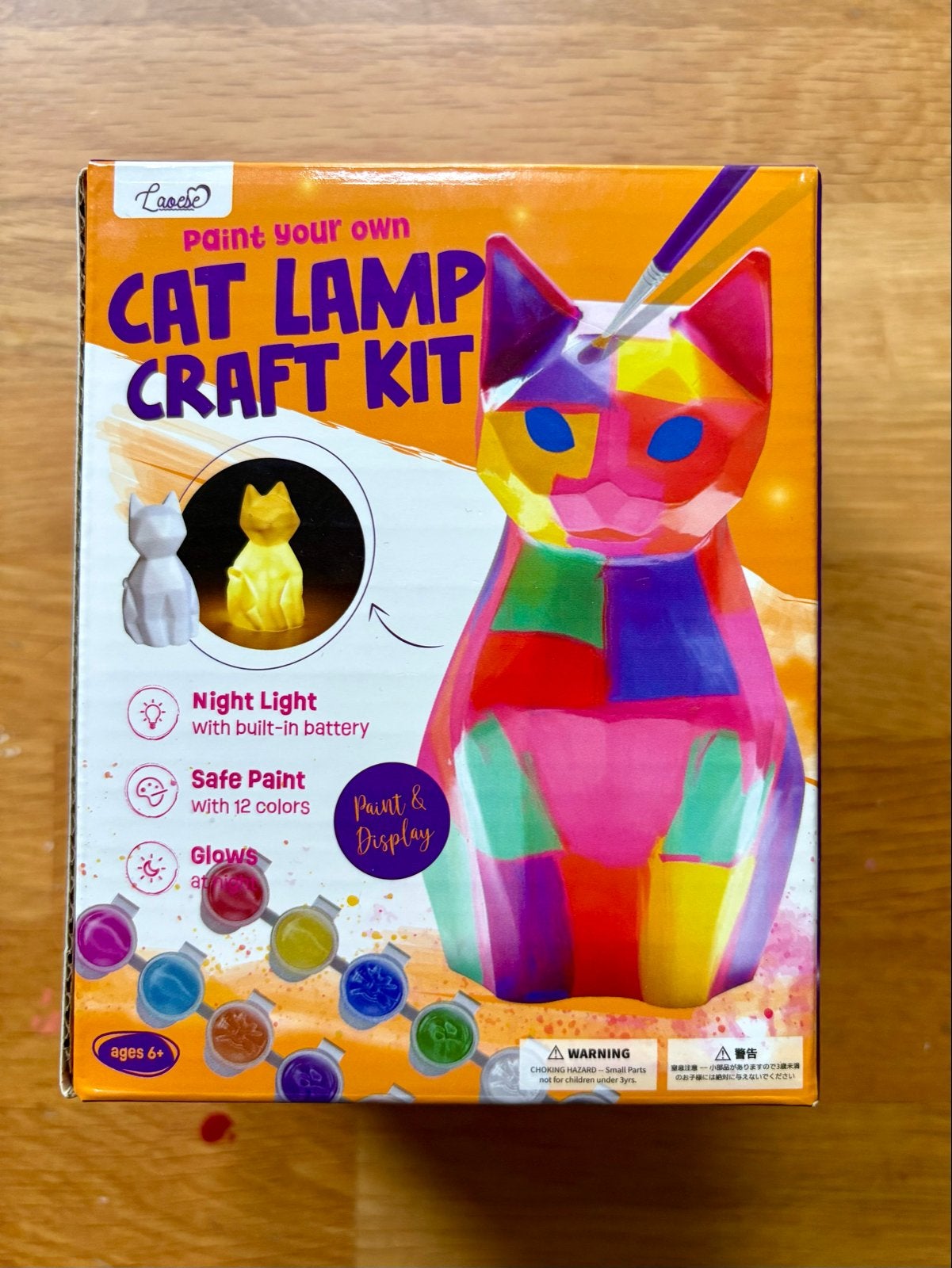 DIY Kattenlamp Knutselpakket - Nachtlampje voor Kinderen, Ophalen, Dieren, Nieuw, Meerkleurig
