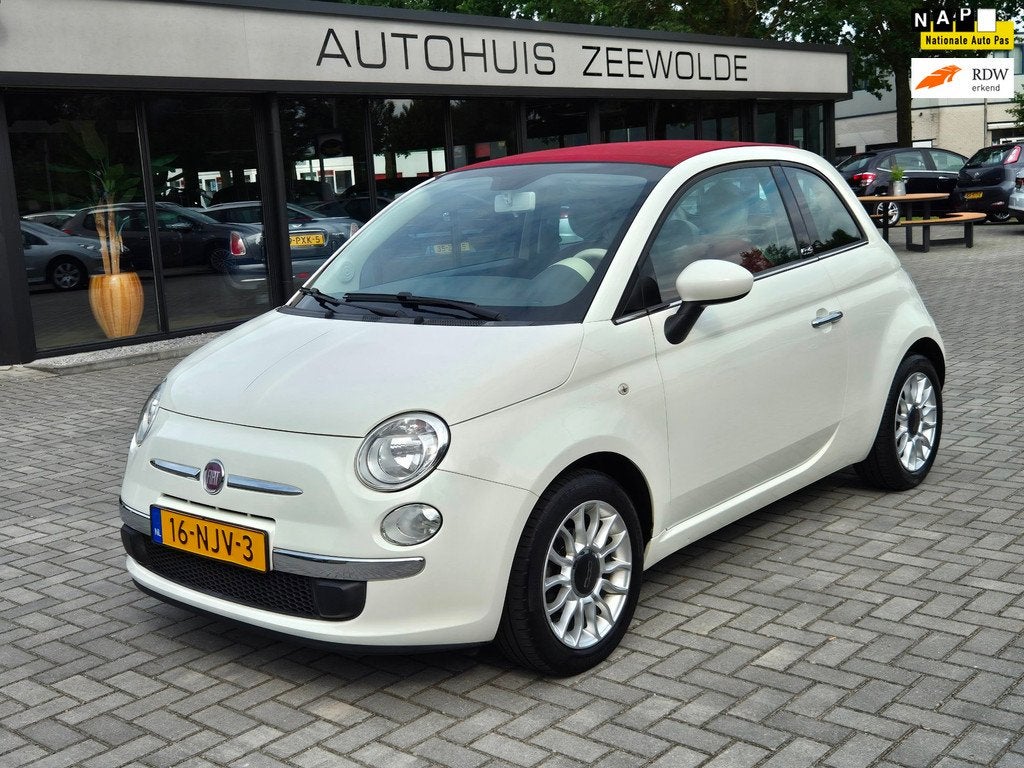 Fiat 500 C 1.2 Lounge AUTOMAAT NAP!, Auto's, Fiat, Euro 5, Gebruikt, 4 cilinders, Cabriolet