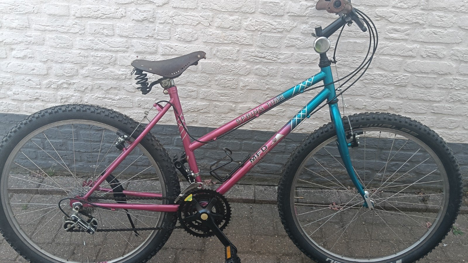 Zeer zeldzame Wild Cat MDF Spring Time vintage mountainbike, Ophalen, Zo goed als nieuw, Velgrem